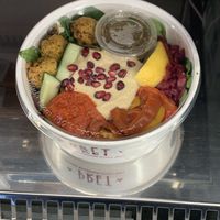 Falafel and hummus bowl   at Pret A Manager - Connolly Station in Dublin