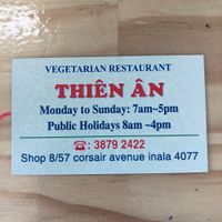 Business card.  at Thien An in Inala