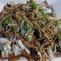 Vegan noodles at Zanenza's in Panglao