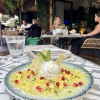 Pineapple carpaccio  at Origin Palmanova in Mallorca