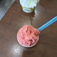 Raspberry 5/5 at La Carraia Gelaterie Cafe in Edmonton