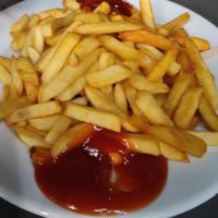 Big portion of fries/ 5 euro at Enjoy Kebap in Berlin