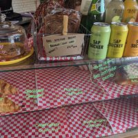 Vegan baked goods at First & Last Coffee Shop in Toronto