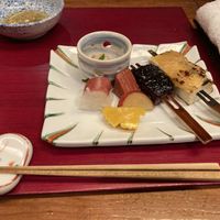 Ginger and miso grilled tofuu  at Tosuiro in Kyoto