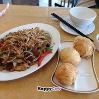 stir fry flat rice noodles & radish ball at Pu Kwong in Logan City