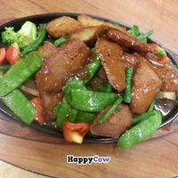 Sizzling fillet teak with black pepper sauce $18.90 at Pu Kwong in Logan City