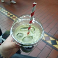Iced oat matcha at Bodega Coffee in Dublin