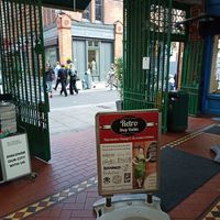 Entrance into George's Arcade at Bodega Coffee in Dublin