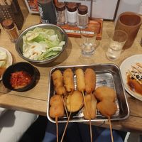 Food at Kushikatsu Daruma - Janjan in Osaka