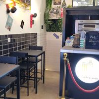 Interior mood with few seatings at LyBeyrouth in Lyon