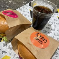 Double Cheezeburger + Chikn  at VINCENT - Hbf Leipzig in Leipzig