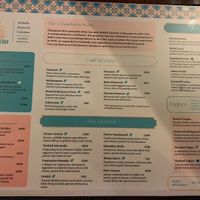 Menu  at Chambers in Galle