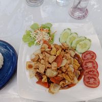 Tofu Cashew Nut with rice - really good!!! at SAI Restaurant in Koh Yao Noi