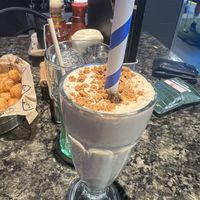 Vegan Biscoff Shake  at Topgolf in Glasgow
