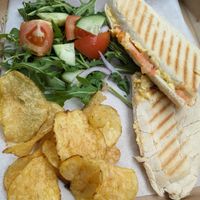 Great vegan panini lunch at Inbhir Brunches in Lochinver