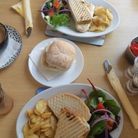 Vegan Lorne breakfast roll, vegan mediterane toastie & panini at Inbhir Brunches in Lochinver