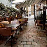 Looking out  at Burnt Orange in Brighton