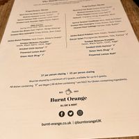 The Vegan experience tailored for us   at Burnt Orange in Brighton