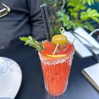 Vegan Bloody Mary  at Burnt Orange in Brighton