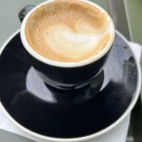 Oat milk macchiato   at Urbana Café and Gallery in New York City