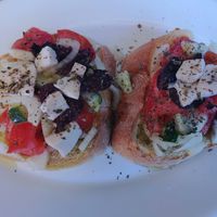 Brusscetta with vegan feta 💚 at JP's Bar and Food in Zakynthos