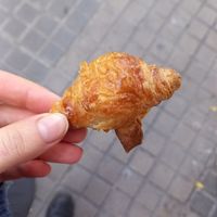 mini croissant at Forn De Pa Lleida in Barcelona