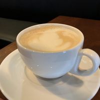 Oat milk cappuccino ☕️  at Uptown Cafe in Bloomington