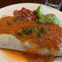 Black bean burrito- simple to order without dairy (cheese and sour cream). My favorite lunch in Bloomington! 😋  at Uptown Cafe in Bloomington