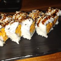 Sweet potato roll at Saku Sushi in Rocky Mount