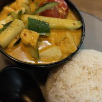 Yellow curry  at Saku Sushi in Rocky Mount