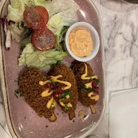 Jackfruit drumsticks   at Meat The Vegans in North West London