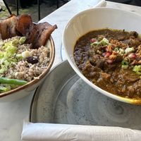 'Goat’ curry  at Meat The Vegans in North West London