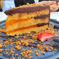 Huge portion of Jaffa Cake (6.9£) at Meat The Vegans in North West London