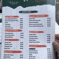 Menu  at Meat The Vegans in North West London