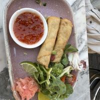 Spring rolls (came with 4)  at Meat The Vegans in North West London