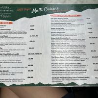 Menu  at Meat The Vegans in North West London