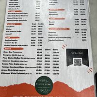 Alcohol menu  at Meat The Vegans in North West London