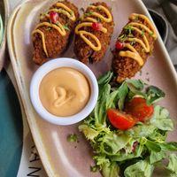 Jack fruit at Meat The Vegans in North West London