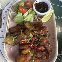 Plantain and bean dip   at Meat The Vegans in North West London