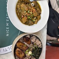 'Chicken' stew  at Meat The Vegans in North West London