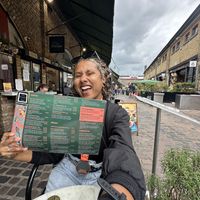 Outside seating   at Meat The Vegans in North West London