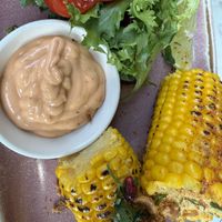 corn on the cob  at Meat The Vegans in North West London