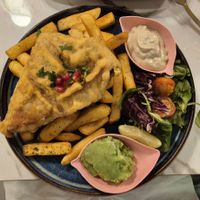 Fish n chips. at Meat The Vegans in North West London