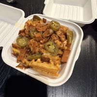 Loaded fries   at Meat The Vegans in North West London