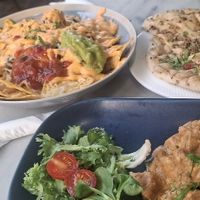 Loaded Nachos, Chick'n 65, Garlic Naan. at Meat The Vegans in North West London