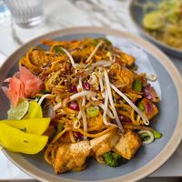 Hakka noodles at Meat The Vegans in North West London