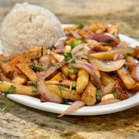Tofu saltado  at El Pollo Inka in Torrance