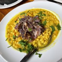 Bean and veg steww  at A Tasca in Sao Miguel