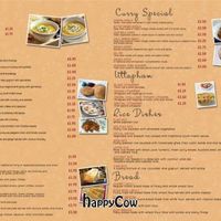 Menu's at Sri Ganapathi in Leicester