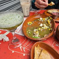 Forgot to take pics until we'd almost finished the ceviche at Taco Santo in Mexico City